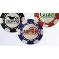 Portrait Design Poker Chips (Color Foil Stamped)